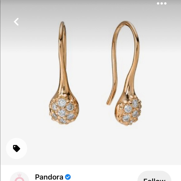 ISO gold lovepod Pandora earrings - Picture 1 of 1